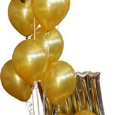 Balónek zlatý metalický 060 